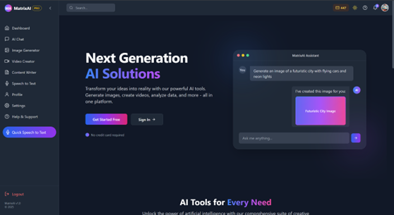 Matrix AI Ecosystem - AI-Powered Innovation